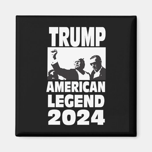 ドン・トランプ 2024 無敵の決意 レジェンド マグネット (正面)