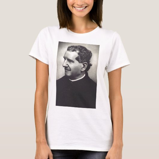 ドン・ボスコ 青少年の守護者と教育者 Tシャツ (正面)