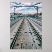 ドン・ルイス1世橋の上層デッキの地下鉄鉄道 ポスター (正面)