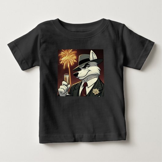 ドン・ルポ・カニーノ "ニューイヤー" ベビーTシャツ (正面)