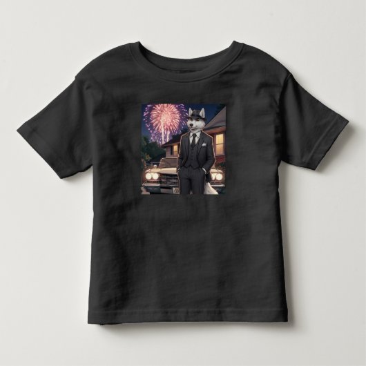 ドン・ルポ・カニーノ "7月4日"   トドラーTシャツ (正面)