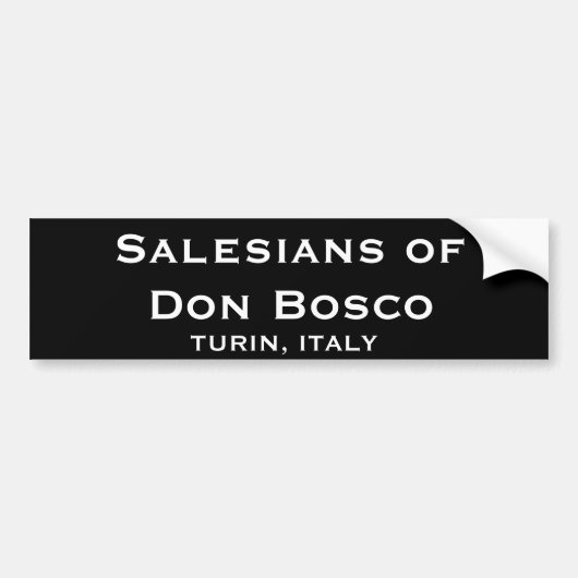 ドンBoscoの発注のバンパーステッカーのSalesians バンパーステッカー (正面)
