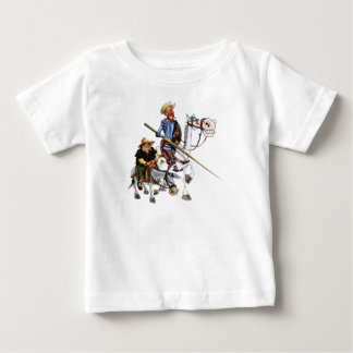 ドンQUIJOTE、SANCHOのROCINANTE-のTシャツCamiseta ベビーTシャツ