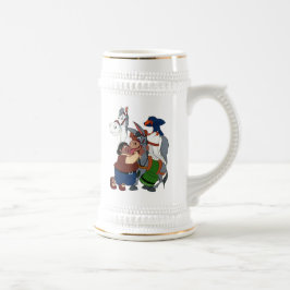 ドンQUIXOTE sの友人- 400年-セルバンデスのtaza ビールジョッキ
