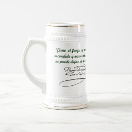 ドンQUIXOTE sの友人- 400年-セルバンデスのtaza ビールジョッキ