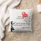 ドン't 与え Up勇気付けられる引用文 クッション (ブランケット)