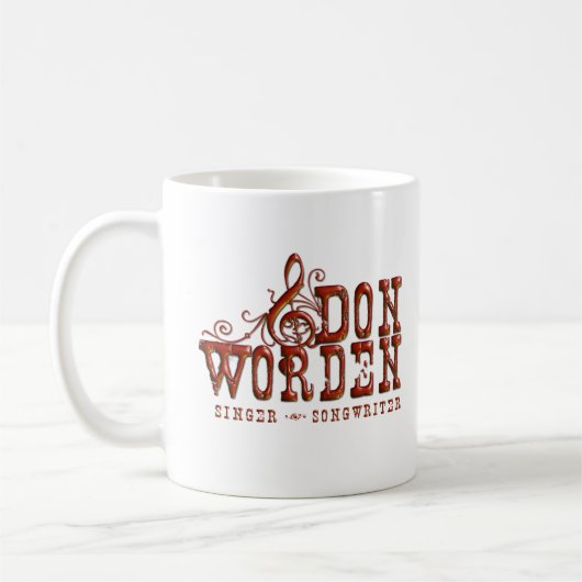 ドンWorden Singer~Songwriterの左利きのマグ コーヒーマグカップ (左)