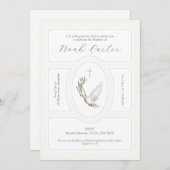 ドヴオリーブエレガントブランチバプテスマ招待状 招待状 (正面/裏面)