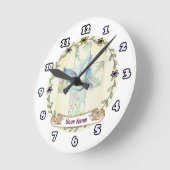 ドヴクリスチャン十字架 ラウンド壁時計 (傾斜)