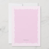 ドヴス宗教招待状ピンク 招待状 (裏面)
