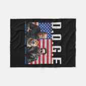 ドーおもしろいジ民主党が公式に獲得 フリースブランケット (正面(横))