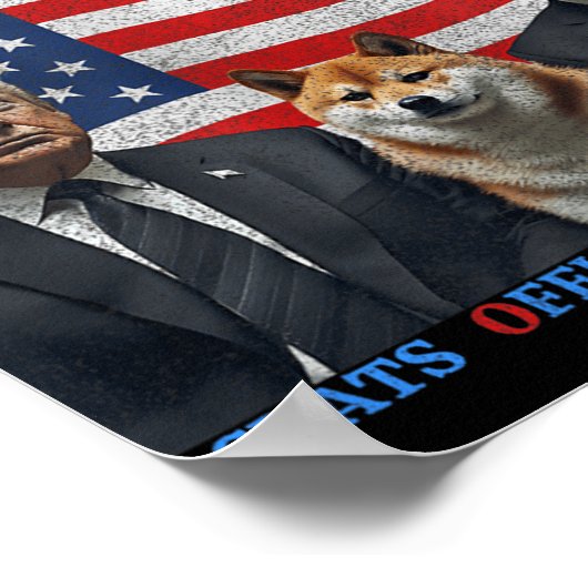 ドーおもしろいジ民主党が公式に獲得 ポスター (角)