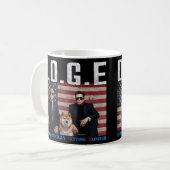 ドーおもしろいジ民主党が公式にExを取得 コーヒーマグカップ (正面左)