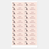 ドーおもしろいドの鳥のパーソナライズされた漫画 ラベル (シート)