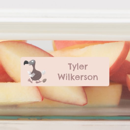 ドーおもしろいドの鳥のパーソナライズされた漫画 ラベル (貼付)