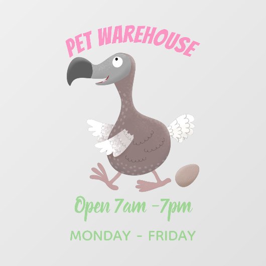 ドーおもしろいドバードマンガイラストレーション ウィンドウサイン (シート)