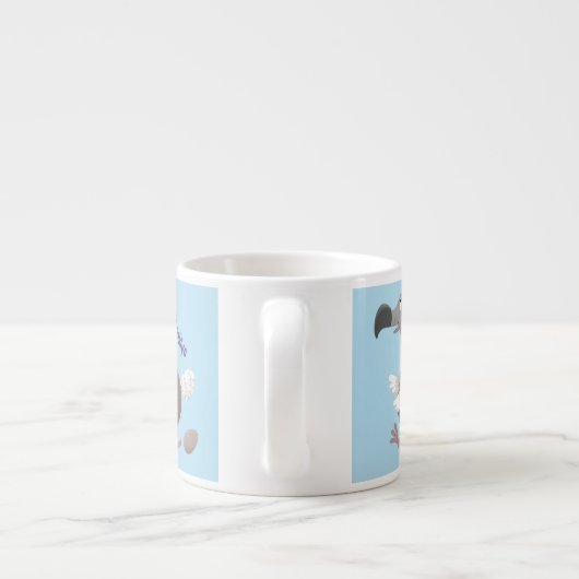 ドーおもしろいドバードマンガイラストレーション エスプレッソカップ (裏面)