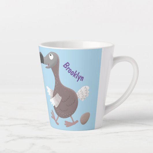 ドーおもしろいドバードマンガイラストレーション カフェラテマグ (右)