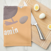 ドーおもしろいドバードマンガイラストレーション キッチンタオル (四つ折り)