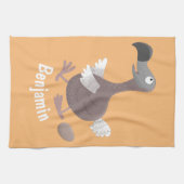 ドーおもしろいドバードマンガイラストレーション キッチンタオル (横)