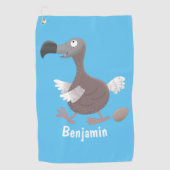 ドーおもしろいドバードマンガイラストレーション ゴルフタオル (正面)