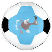 ドーおもしろいドバードマンガイラストレーション サッカーボール (回転)