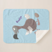 ドーおもしろいドバードマンガイラストレーション シェルパブランケット (正面(横))