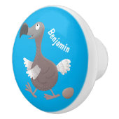 ドーおもしろいドバードマンガイラストレーション セラミックノブ (右)