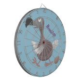 ドーおもしろいドバードマンガイラストレーション ダーツボード (正面左)