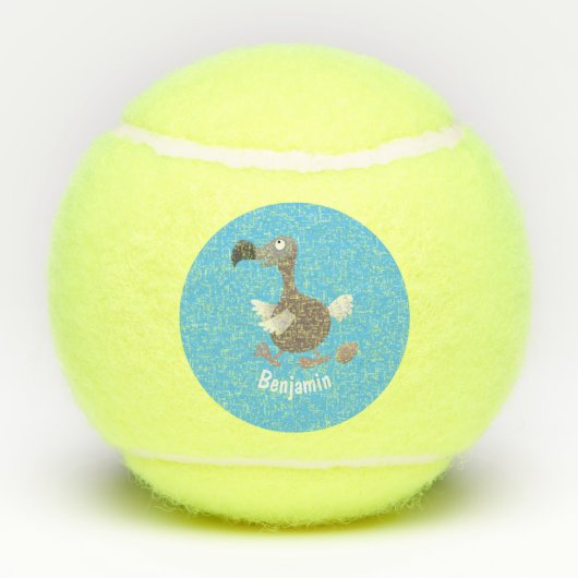 ドーおもしろいドバードマンガイラストレーション テニスボール (裏面)