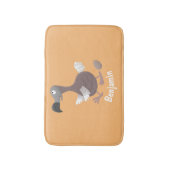 ドーおもしろいドバードマンガイラストレーション バスマット (正面縦)