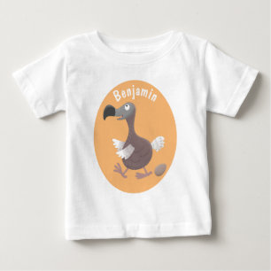 ドーおもしろいドバードマンガイラストレーション ベビーTシャツ