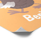 ドーおもしろいドバードマンガイラストレーション ポスター (角)