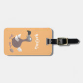 ドーおもしろいドバードマンガイラストレーション ラゲッジタグ (正面横)