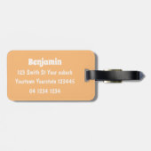 ドーおもしろいドバードマンガイラストレーション ラゲッジタグ (裏面横)