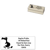 ドーおもしろいドバードマンガイラストレーション ラバースタンプ (押印)