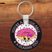 ドーおもしろい気のあるそぶりをしたヌプン キーホルダー (正面)