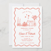 ドーお洒落ルのリハ結婚ーサルディナー 招待状 (正面)