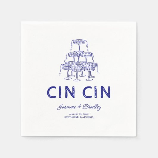 ドーお洒落ル結婚ズ スタンダードカクテルナプキン (正面)