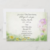 ドーかわいらしと子鹿ベビーシャワー招待状 招待状 (裏面)