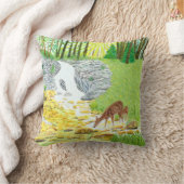 ドーと子鹿 クッション (ブランケット)