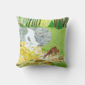 ドーと子鹿 クッション (正面)