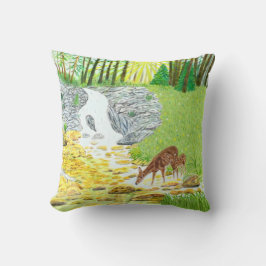 ドーと子鹿 クッション