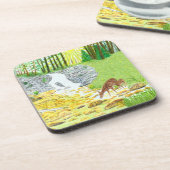 ドーと子鹿 コースター (左側)