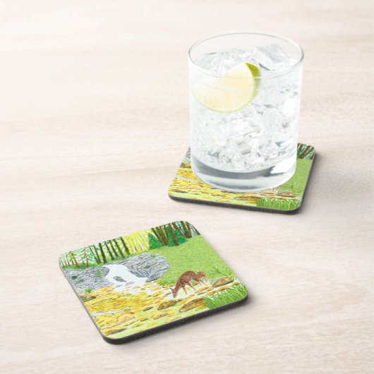 ドーと子鹿 コースター (右側)