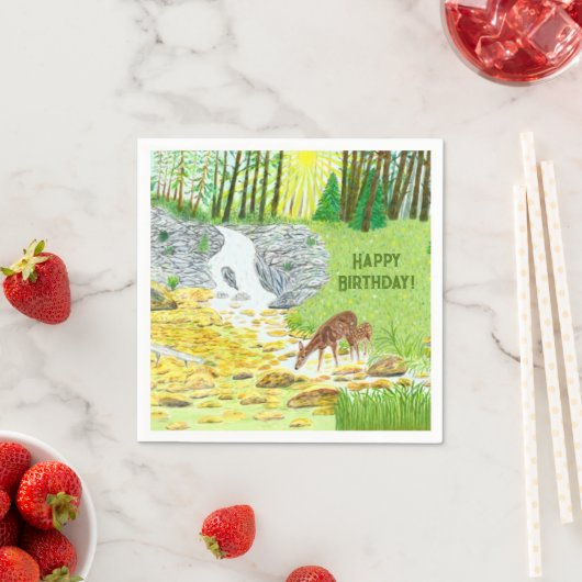 ドーと子鹿 スタンダードカクテルナプキン (インサイチュ)