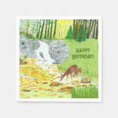 ドーと子鹿 スタンダードカクテルナプキン (正面)