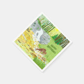 ドーと子鹿 スタンダードカクテルナプキン (角)