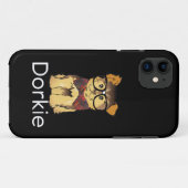 ドーキーおもしろいヨークシャーテリアドッグ Case-Mate iPhoneケース (裏面(横))