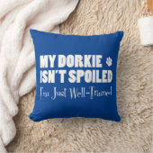 ドーキーは甘やかされていない私は訓練が十分だ クッション (ブランケット)